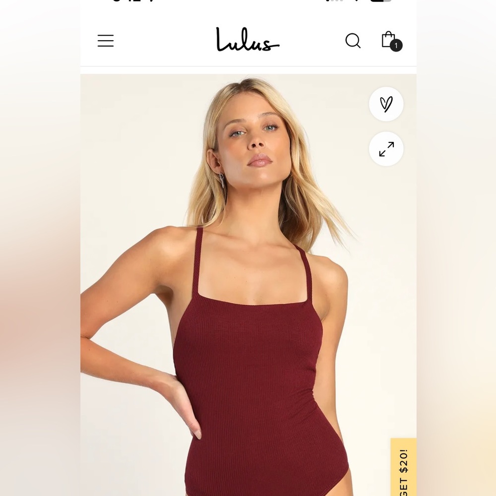 Lulus Ribbed Strappy Backless Bodysuit